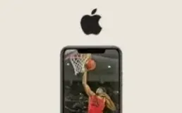 iPhone qui affiche un match de football